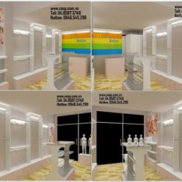 Thiết kế cửa hàng thời trang trẻ em Cat chu